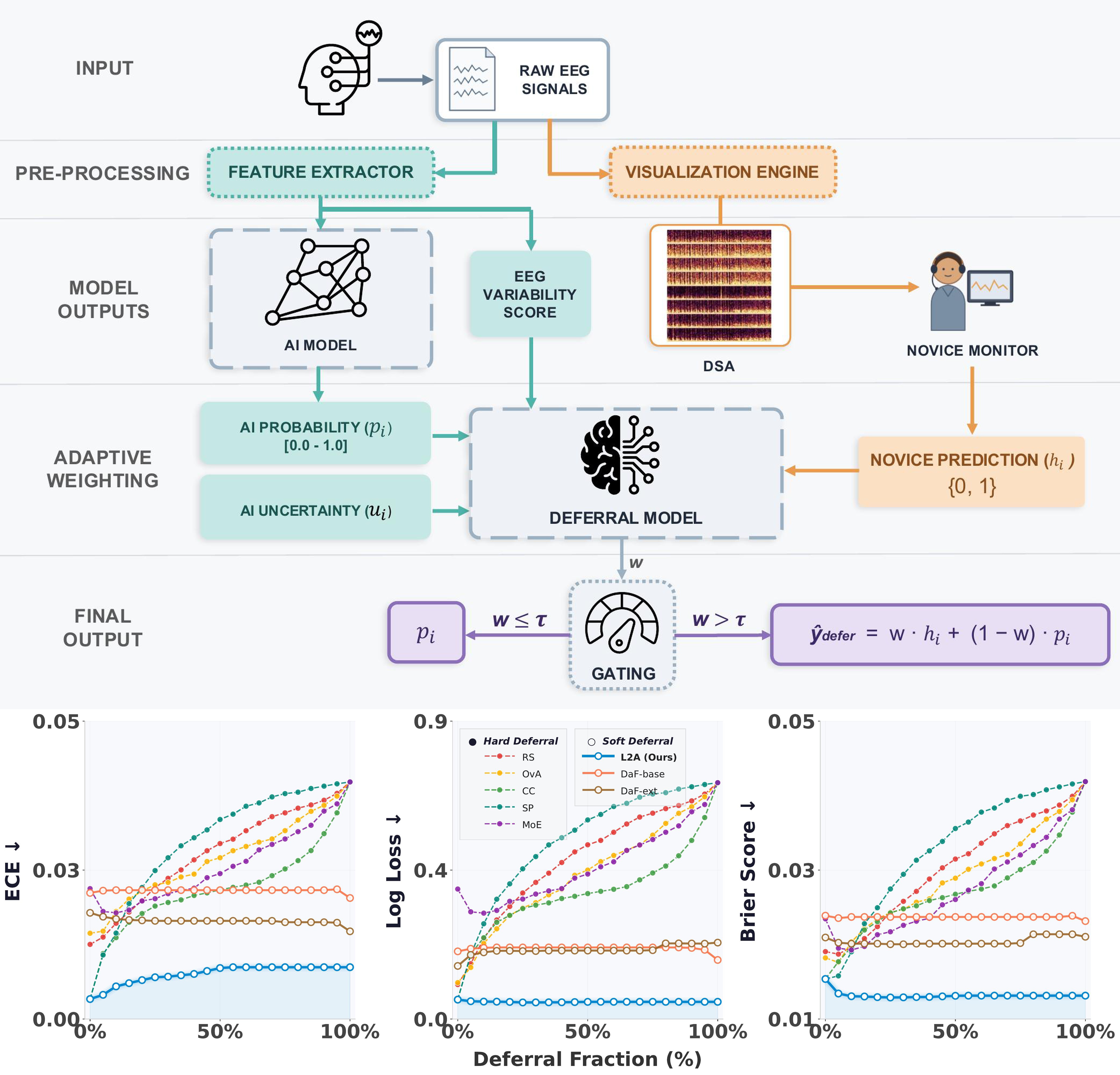 L2A human–AI deferral system for intraoperative EEG ischemia detection (MLHC 2026)